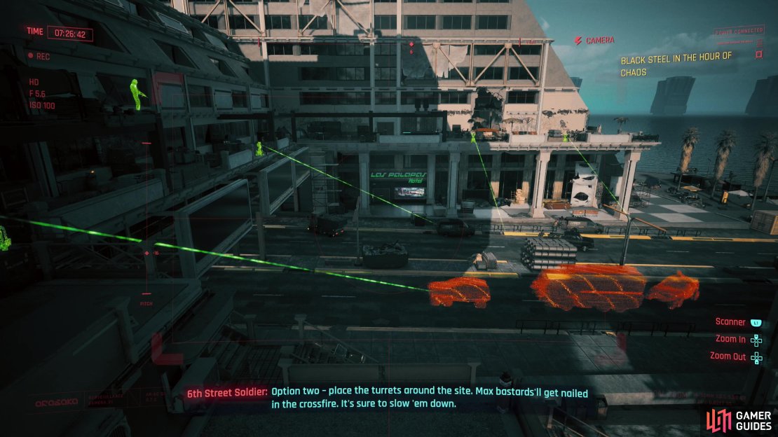 While planning the ambush you&rsquo;ll get to choose between using turrets or mines, and where these should be deployed.