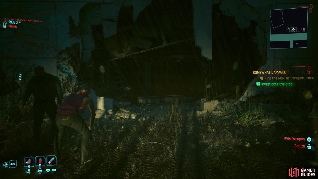 Chase Songbird down the streets until you find a building she smashed her way into, which marks the end of this job and the beginning of the next, &ldquo;Somewhat Damaged&rdquo;.
