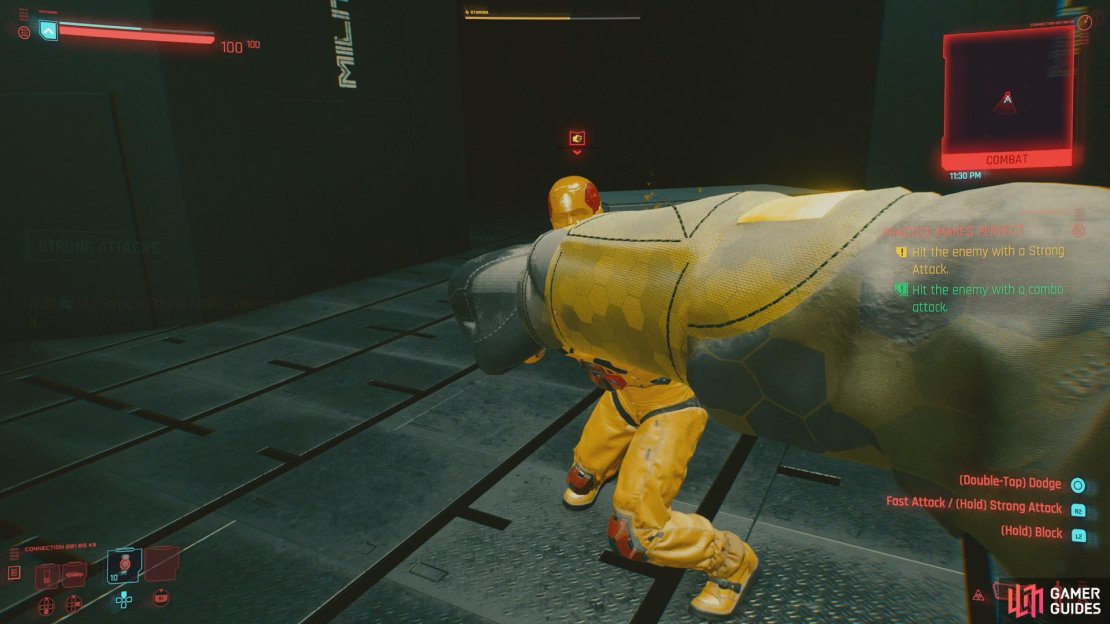Melee combat consists of fast attacks and strong attacks,