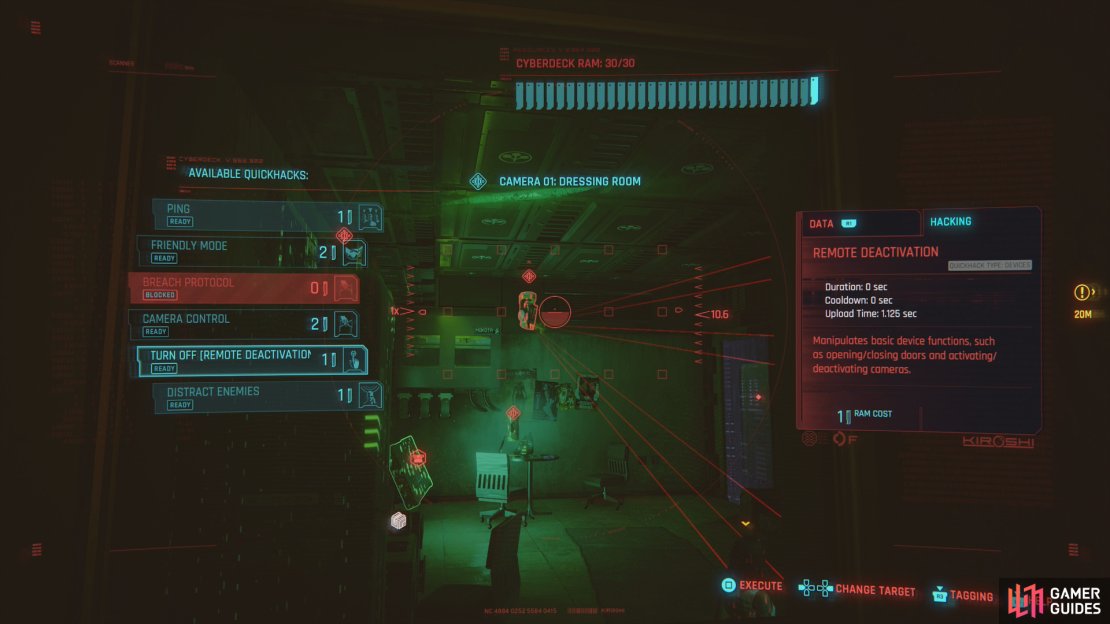 Disable the cameras on the ground floor,