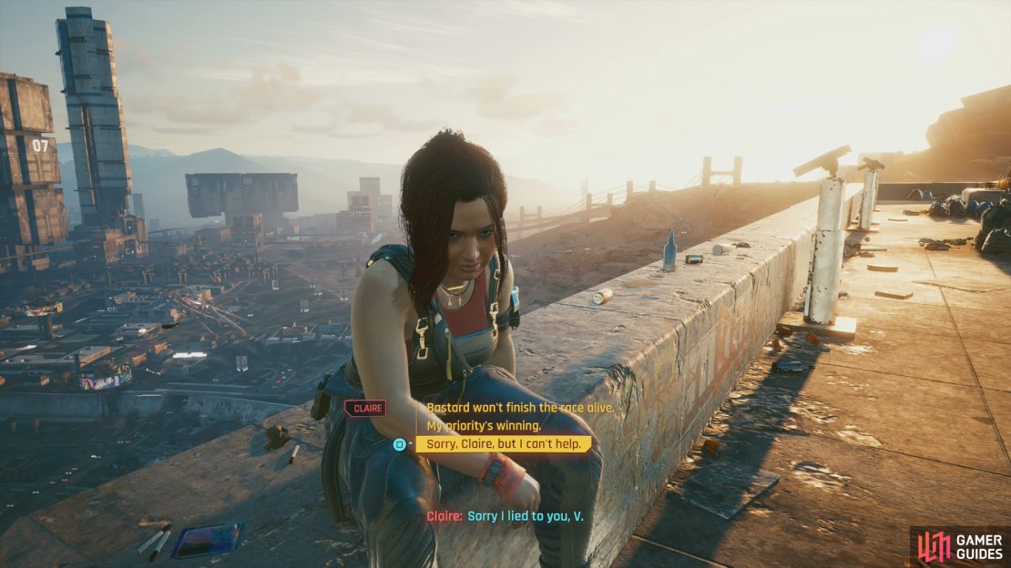 After the Santo Domingo qualifier, you&rsquo;ll have to refuse to help sate Claire&rsquo;s bloodlust.