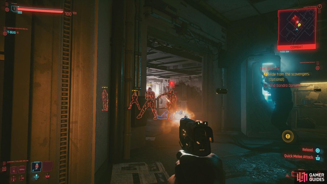 If you start a firefight with the thugs, you&rsquo;ll alert the nearby brute.