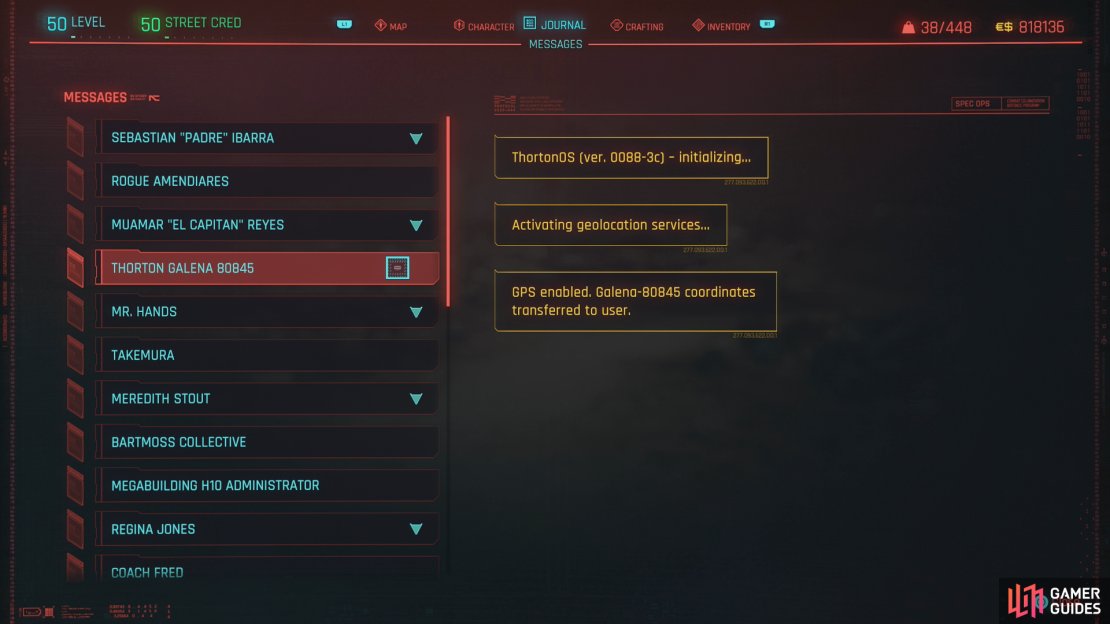 After advancing &ldquo;Ghost Town&rdquo; you&rsquo;ll get a message with some GPS coordinates.