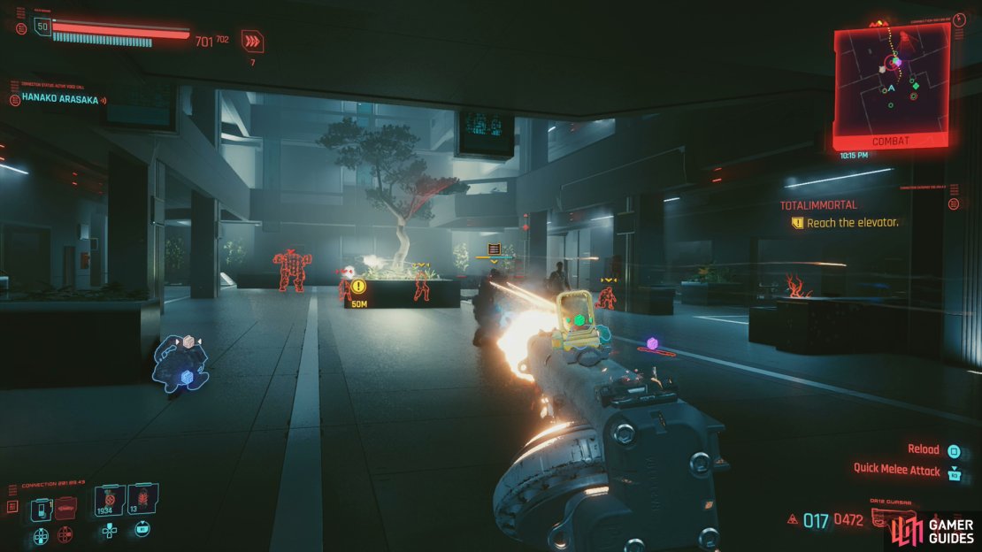 Fight your way through a group of enemies mostly comprised of Rangers,