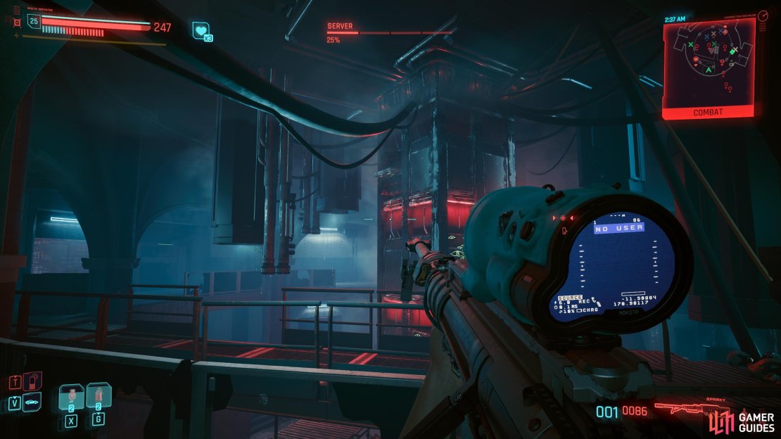 The Server will lose 25% damage every time you destroy one of it&rsquo;s cooling nodes.