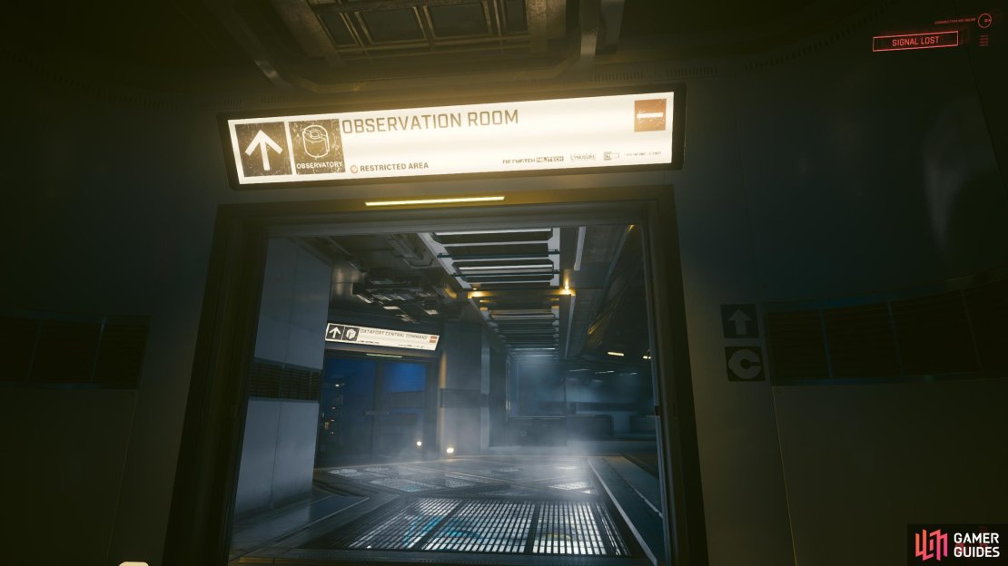 Head to the Observation room.