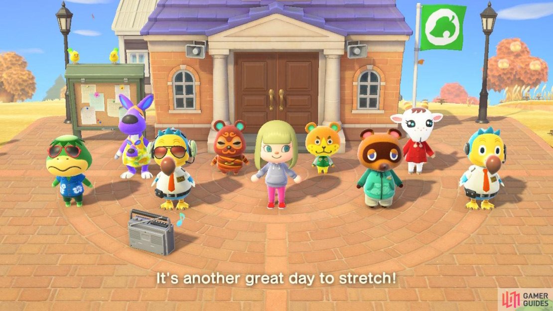 You&rsquo;ll see a random assortment of villagers and residents.