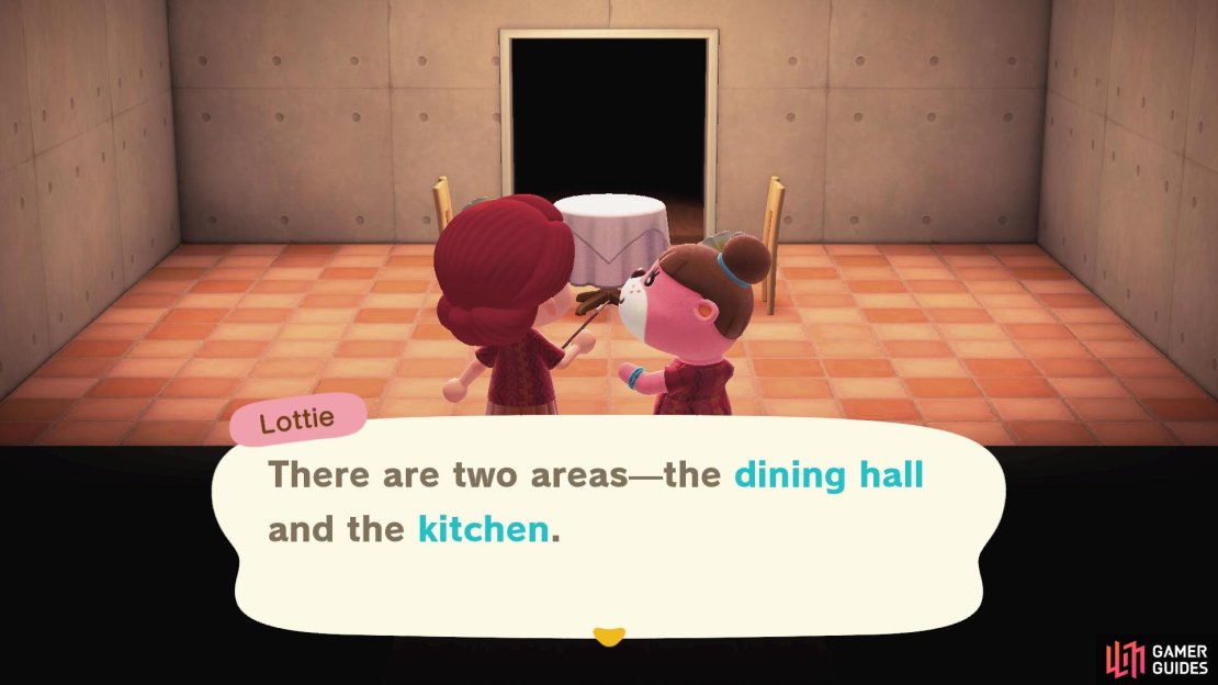 You&rsquo;ll have two rooms to decorate - a kitchen and a dining hall. 