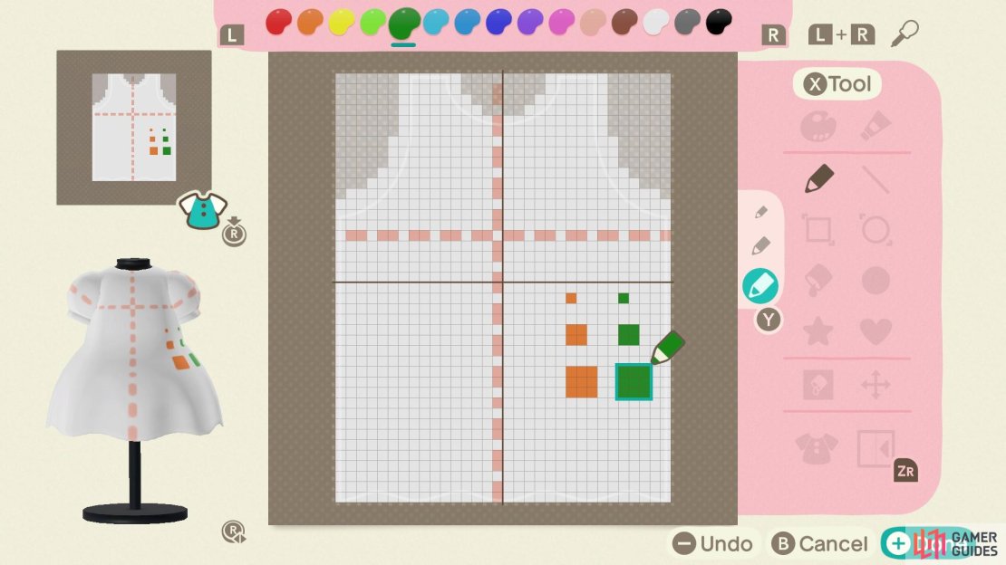 Example of how the pen tool works.