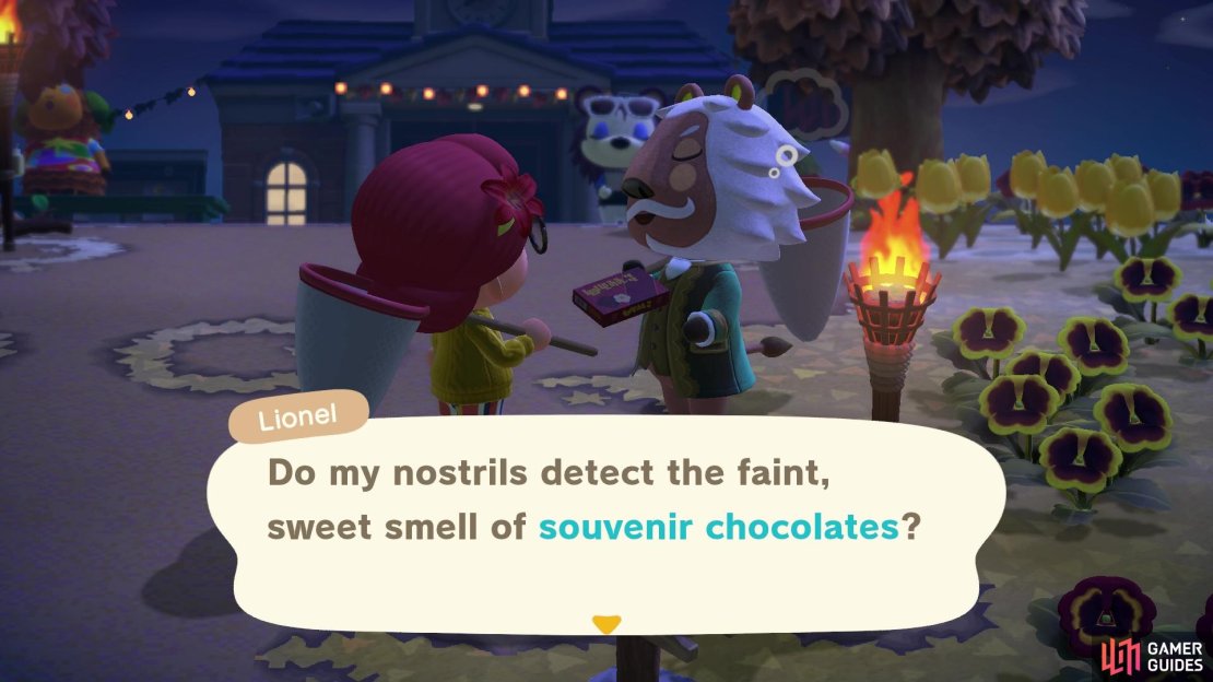 First, hand over a box of souvenir chocolates.