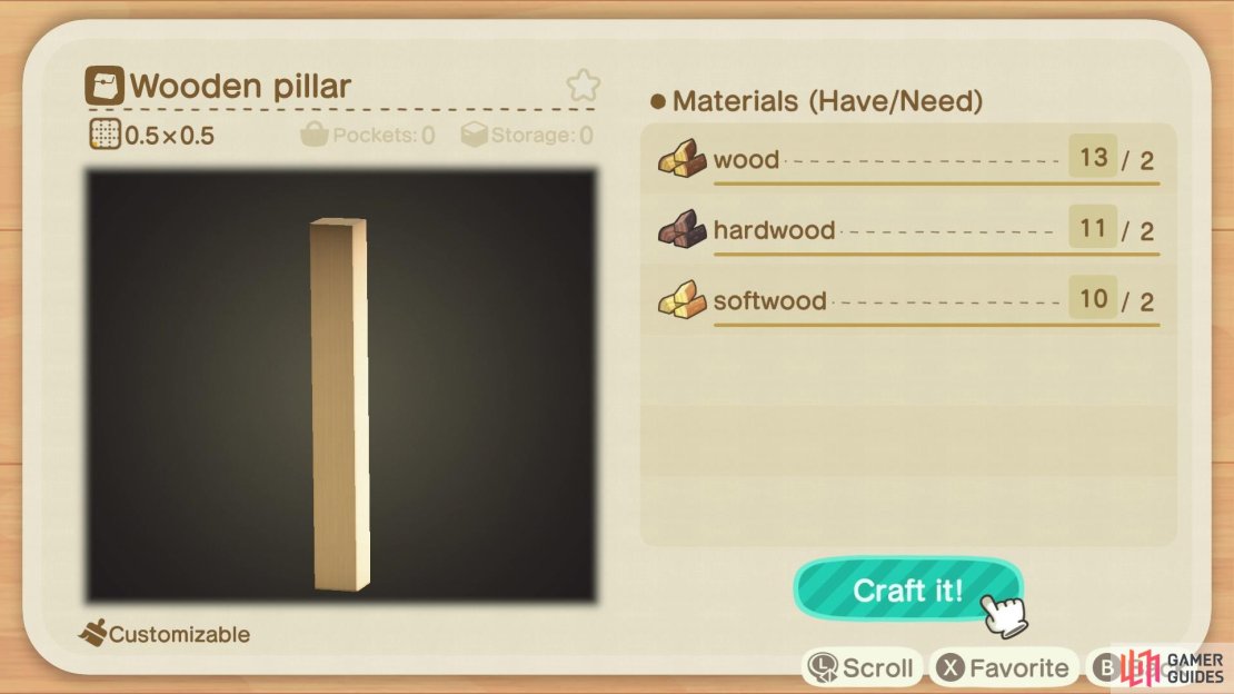 Wooden Pillar.