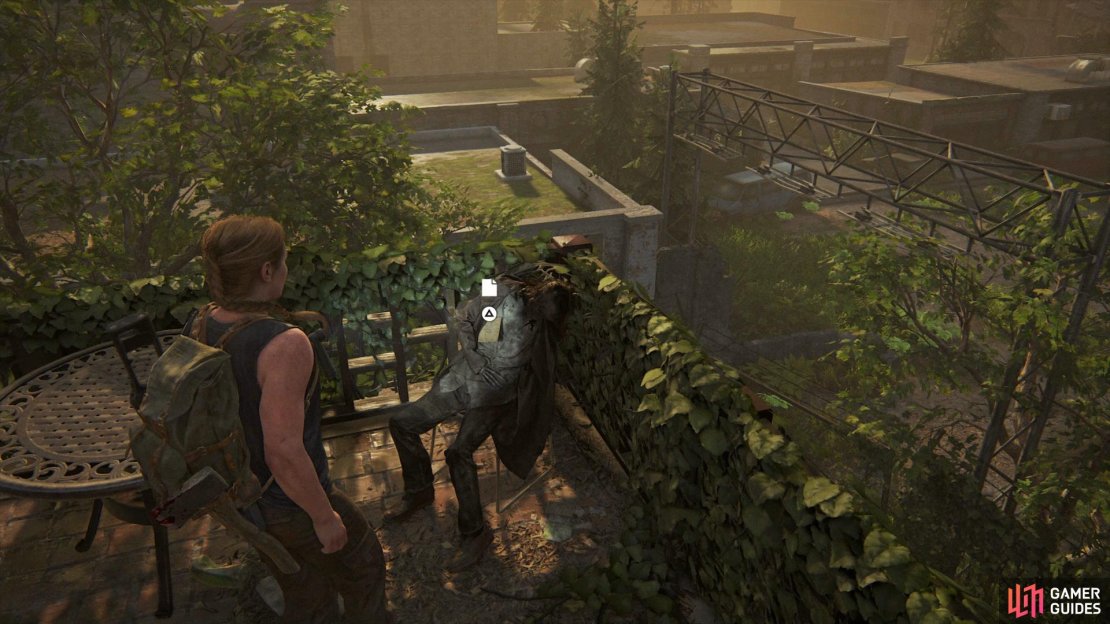 Jump across to the other building via the Ruby Dragon, then go upstairs to find this Artefact by a body