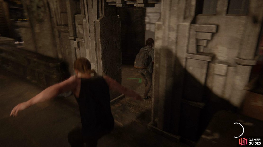 Wait for Ellie to turn away before striking 