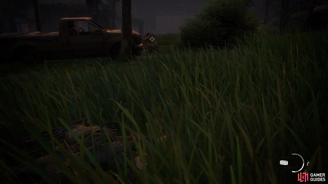 Sneak through the grass whilst the enemies are fighting each other