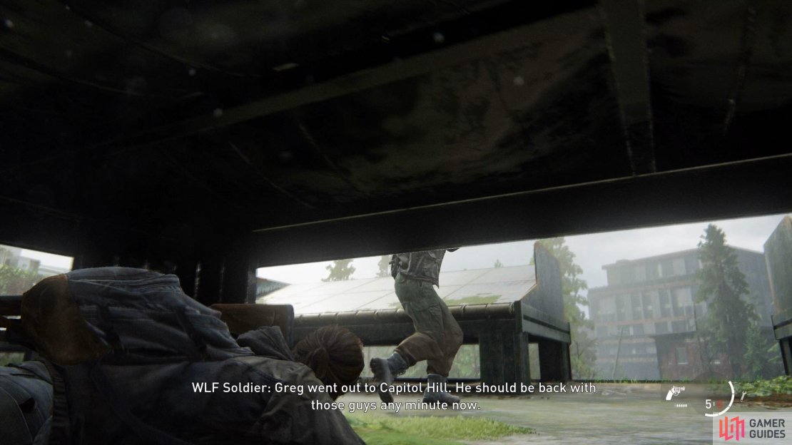 Use the solar panels to hide from the enemies