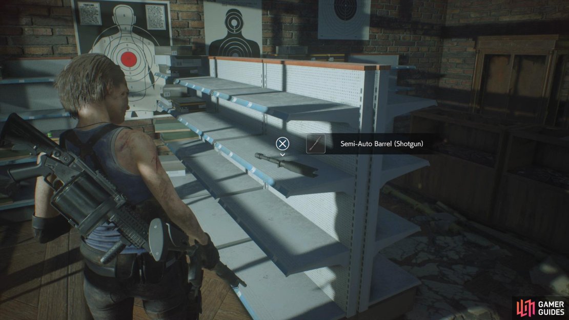 Head into to  Gun Shop Kendo to find the Semi-Auto Barrel Shotgun Attachment 