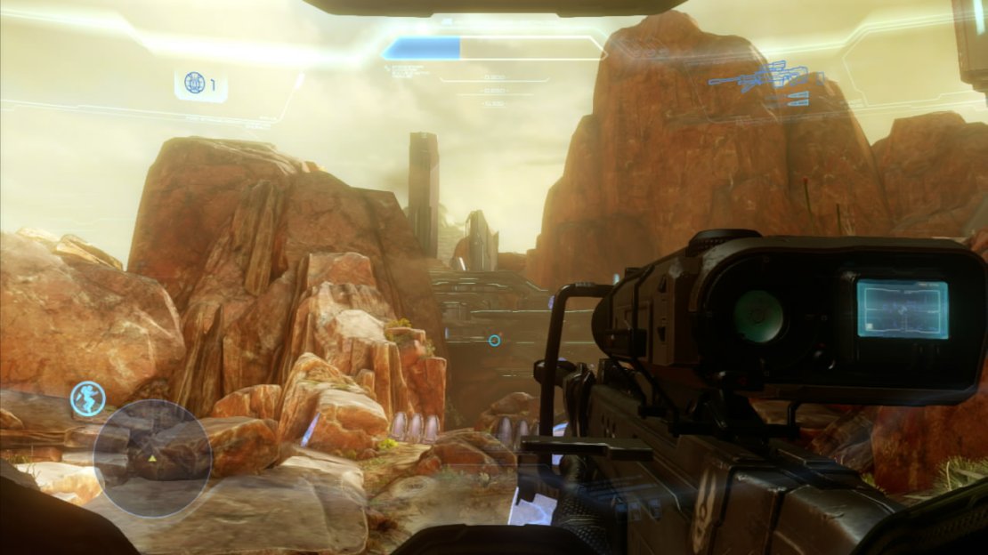 The sniper rifle has remained unchanged throughout the entire series and Halo 4 wasn&rsquo;t ready to change it up. It features a scope with two levels of zoom and can fire up to four shots in quick succession before reloading. The only downside? The shots will fire will leave a tracer so anybody who sees it will know where you are. It will be a one-shot kill if you can cap somebody in the head, or two in the body.
