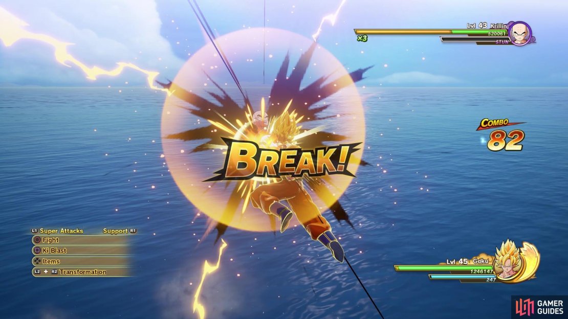 It&rsquo;s easy to break Krillin, as he isn&rsquo;t very aggressive at all