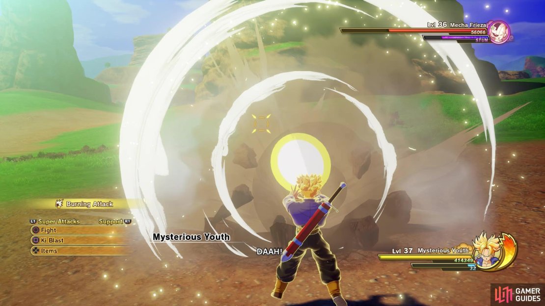 Burning Attack will knock off a good chunk of Frieza&rsquo;s health