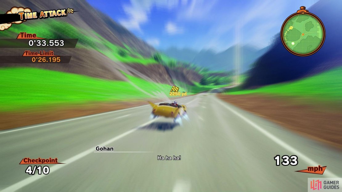 Hitting the green boosts give you a good deal of speed