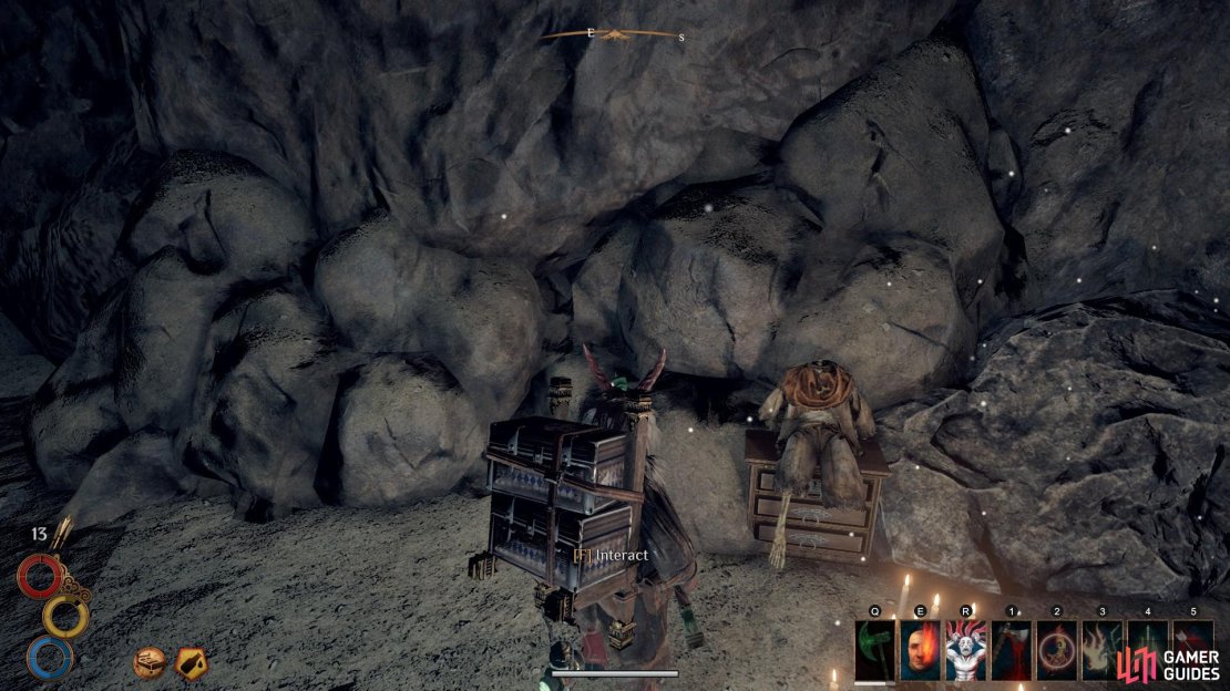 The torso can be found propped up on a piece of furniture.