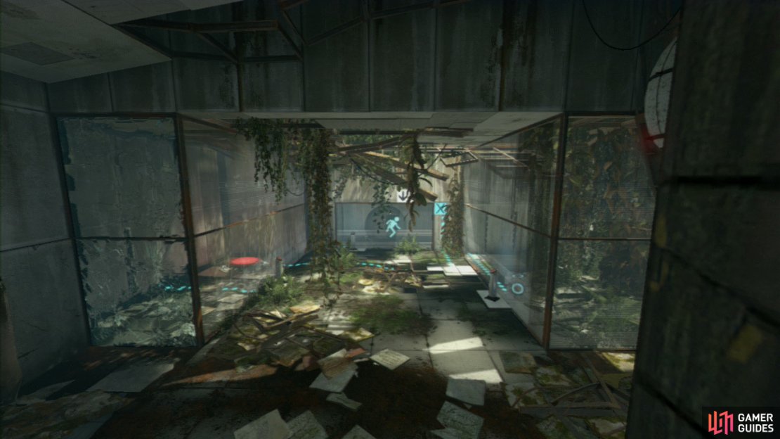 The first Chamber is a small room that doesn&rsquo;t make any use of the Portal gun and is simply intended to get you comfortable with how the Portals actually work.