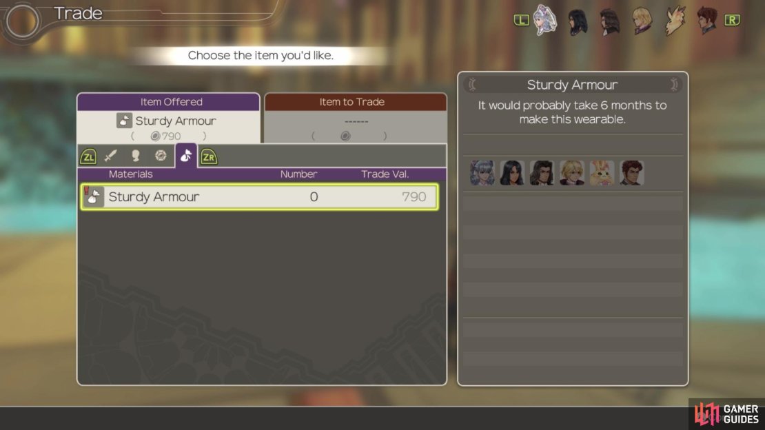 It&rsquo;s a lot easier to trade for the Sturdy Armours