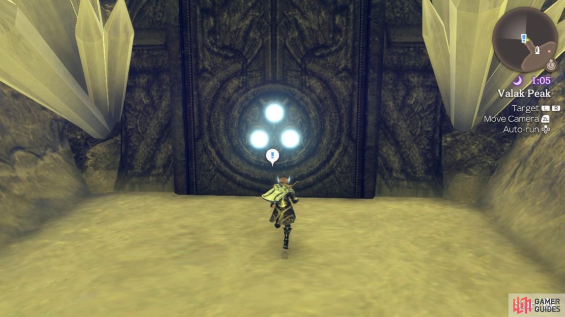 The Giants&rsquo; Ruins glow when you have obtained all three of the treasures.