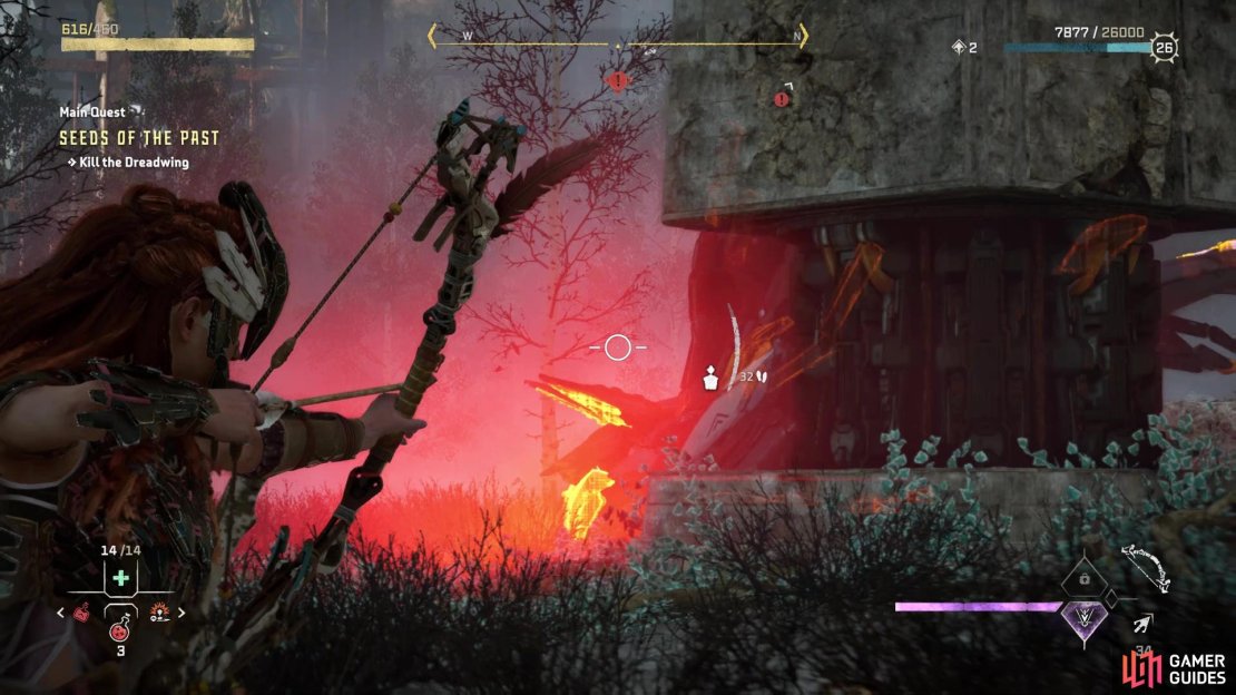 You can use the central structure to help in the battle with the Dreadwing