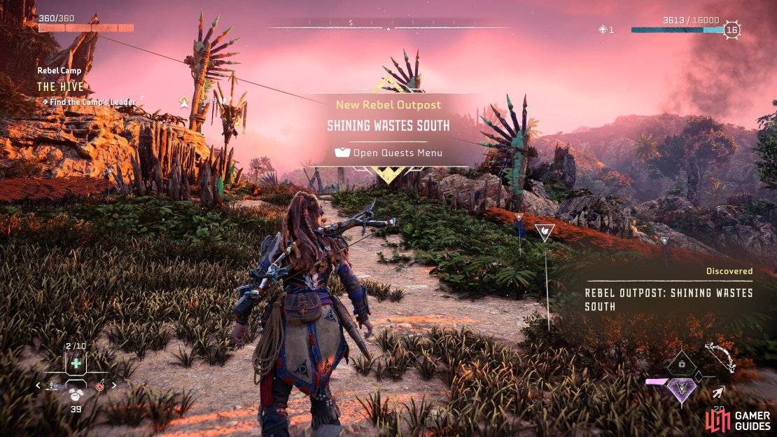 The path into the Shining Wastes South Rebel Outpost is very clear on approach, so you shouldn&rsquo;t miss it.