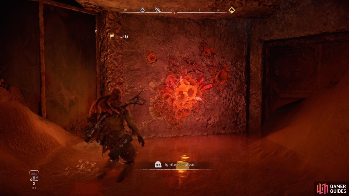 Destroy the firegleam covered wall 