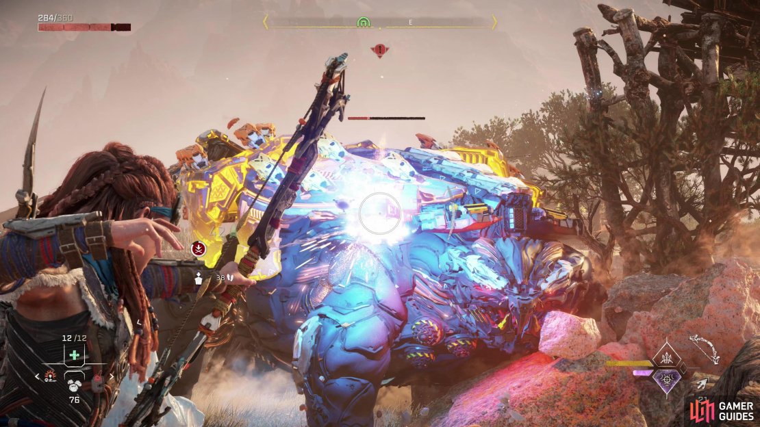 The Shellsnapper, while sturdy, has many weakpoints you can target, including its Shell Bolts.