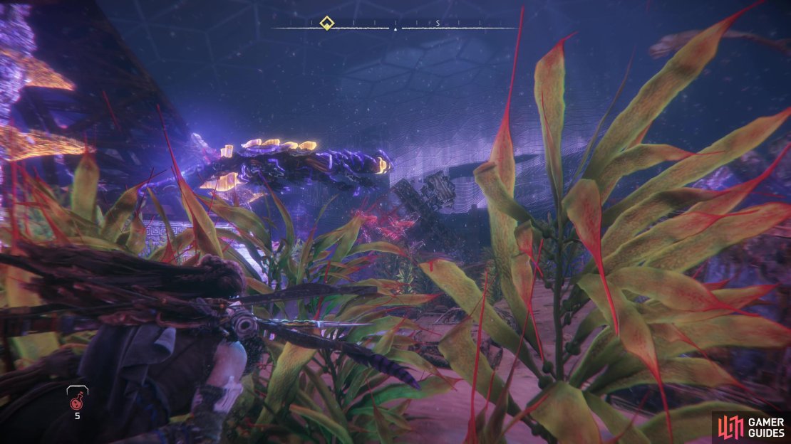 Hide in seaweed to avoid a Snapmaw,