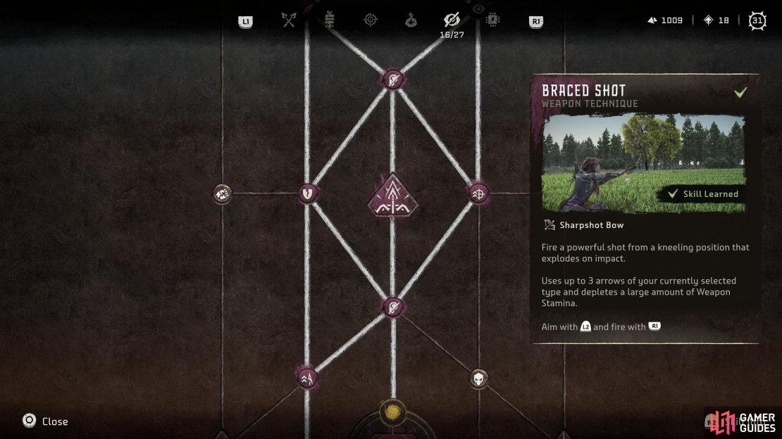 Weapon Techniques can be purchased in the skill tree - they&rsquo;re easy to spot due to their distinct pentagonal shape.