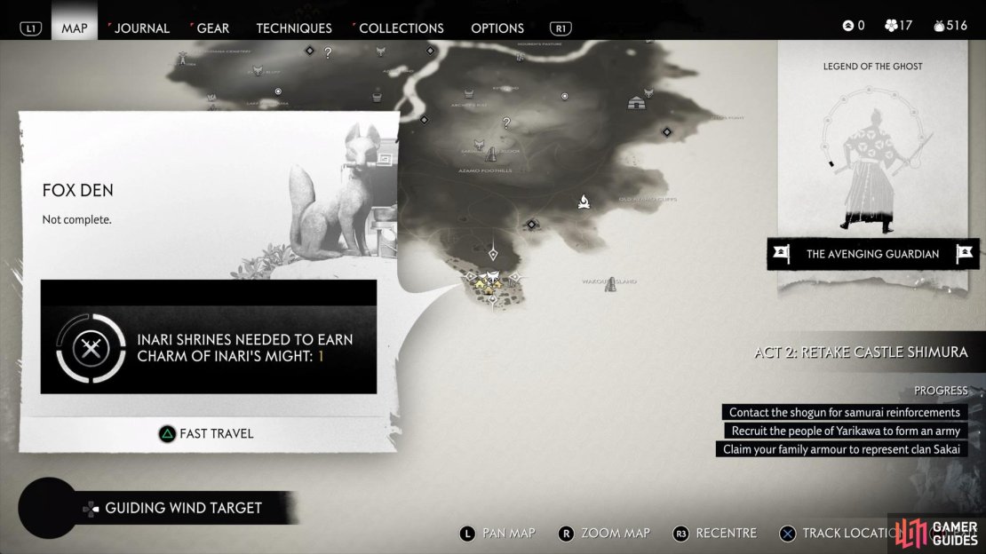 Head into Azamo Bay to be greeted by a Fox