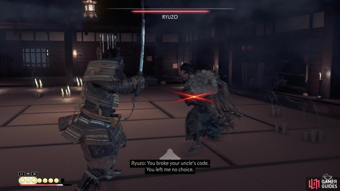 You will see the red glint many times during this duel