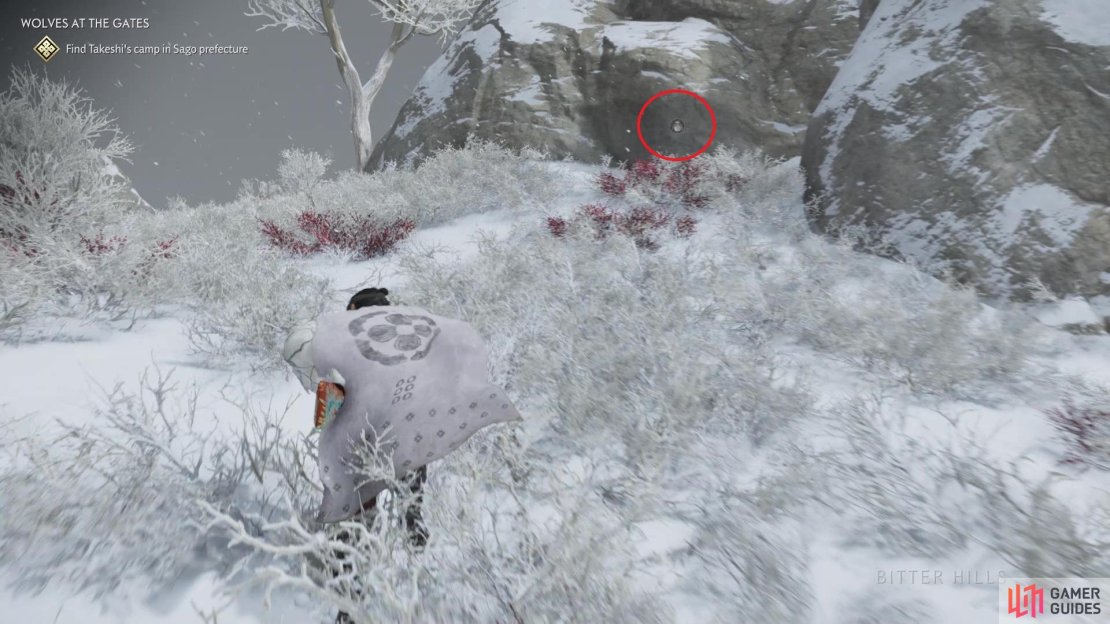 You should be able to see the Merchant icon, meaning that&rsquo;s Takeshi&rsquo;s camp
