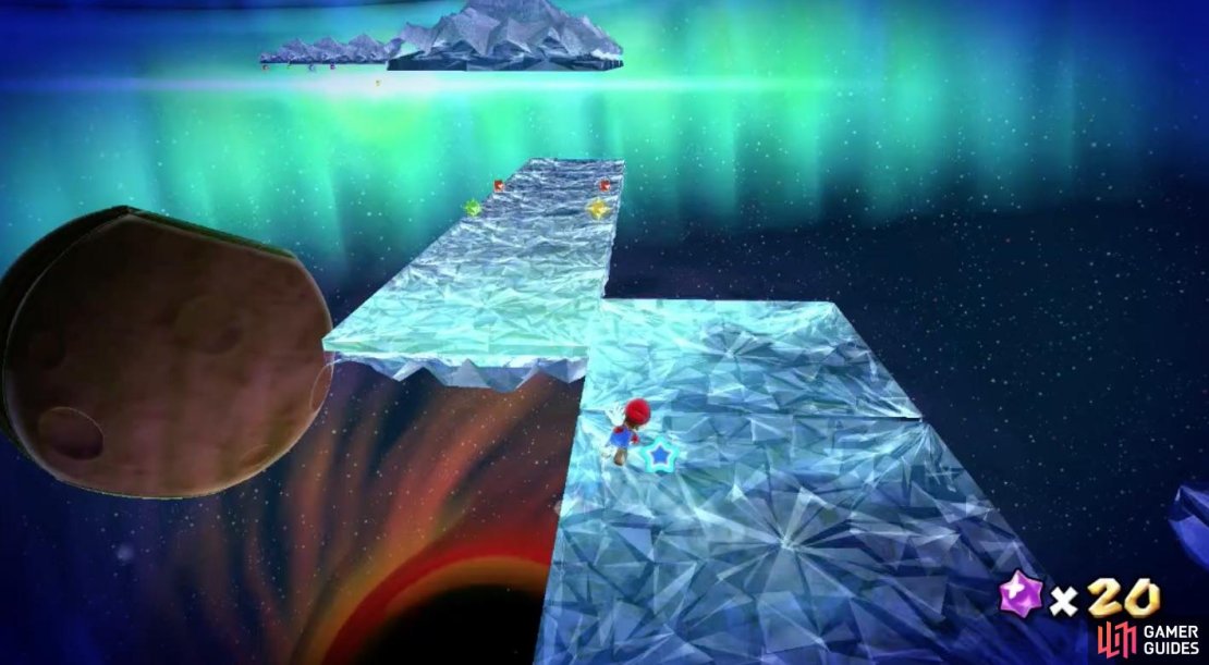 It&rsquo;s best to give yourself a speed boost during the long stretch of platforms!