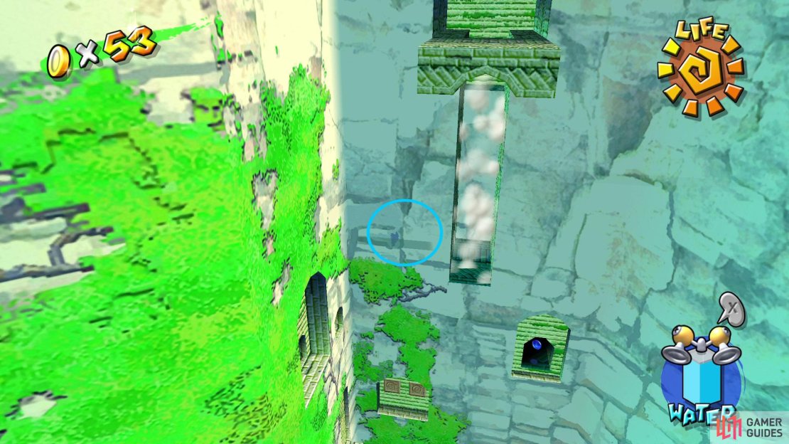 Head to this hidden passage first and collect the coins there