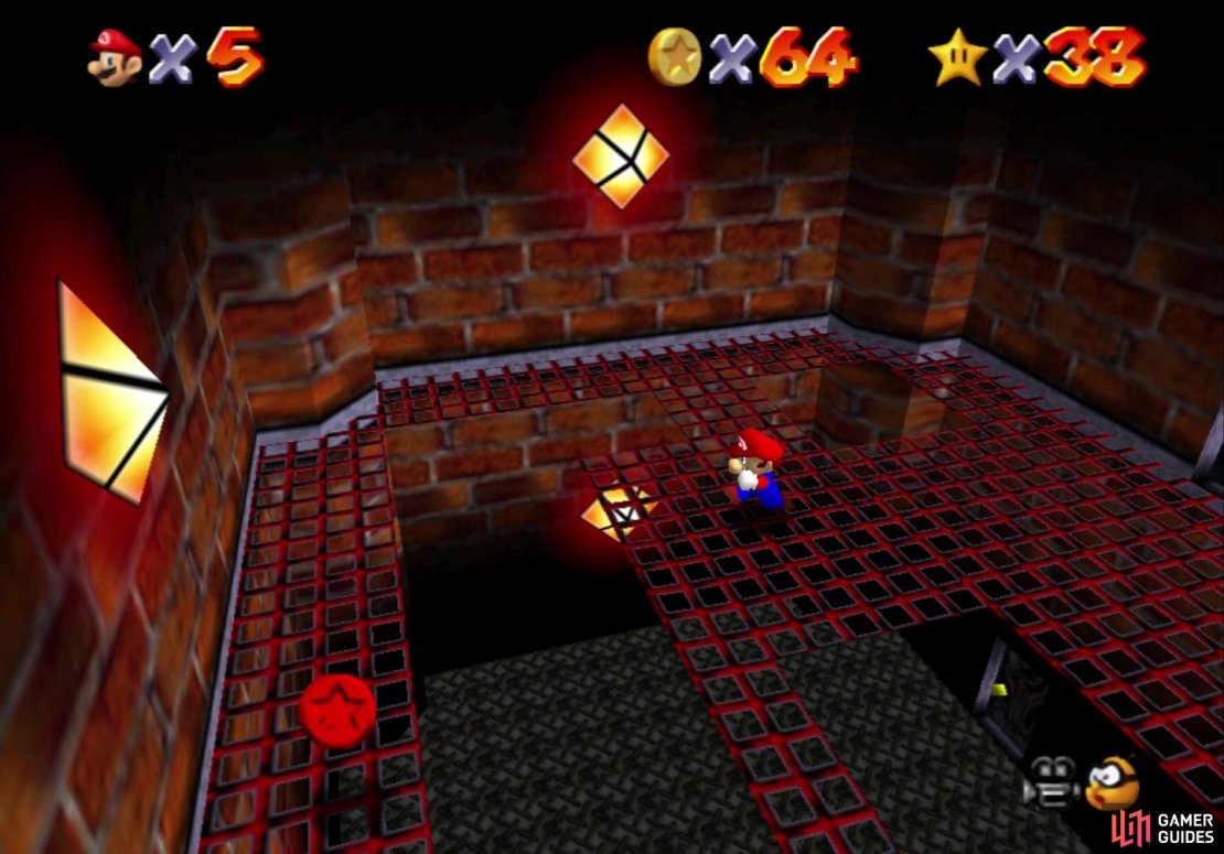 The fifth coin is in the room with the wireframe walkway