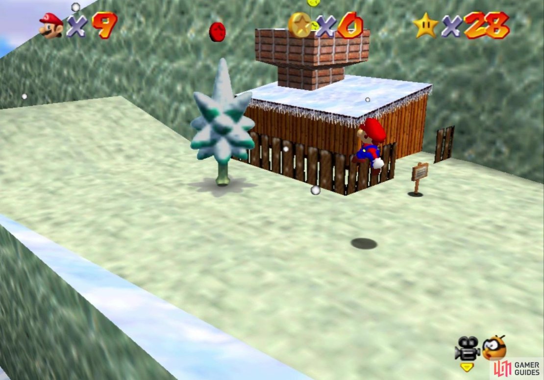 The first Red Coin is right by the starting point