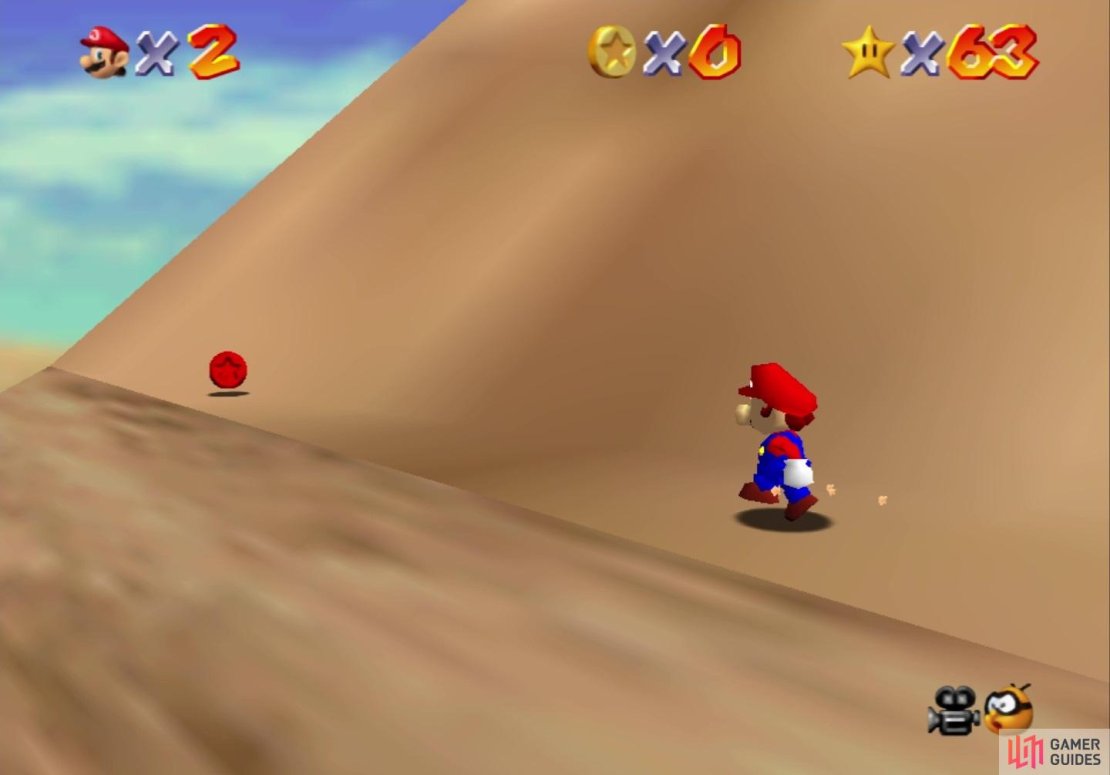 The first coin is behind you at the start