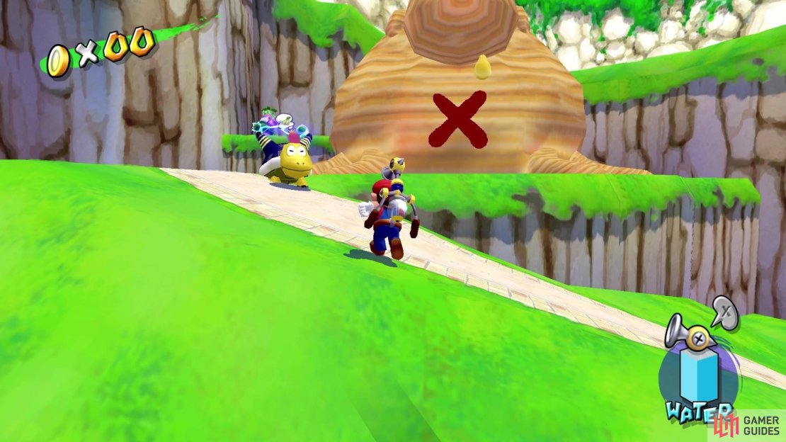 The Papaya is dangling of the Deku Tree&rsquo;s nose.