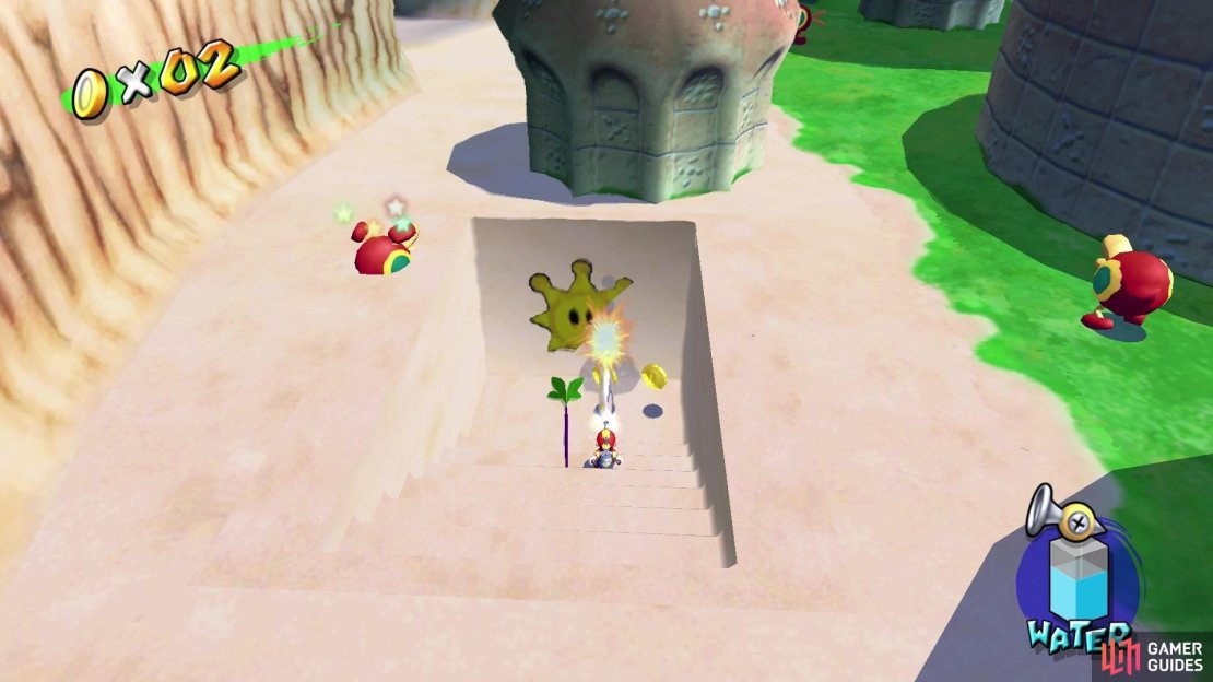 You&rsquo;ll need to spray the wall to reveal the Shine Sprite sticker.