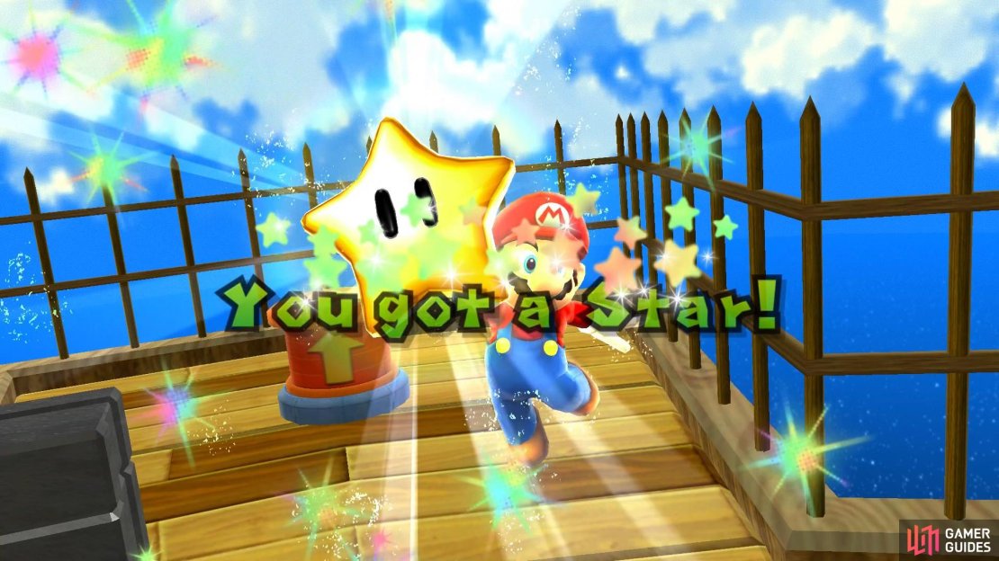 Grab the star after you&rsquo;ve defeated the Gunner to complete the level.