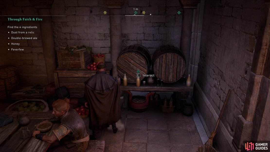 The ale can be found in the kitchen.