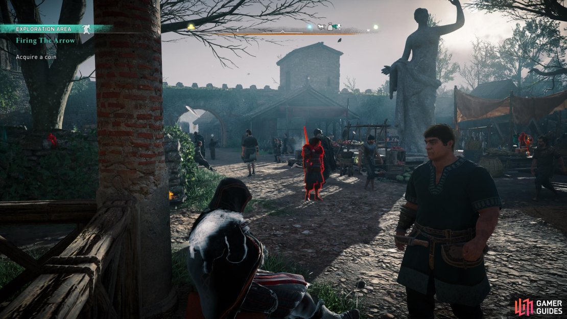 Be sure to blend in with your surroundings when a guard gets too close.