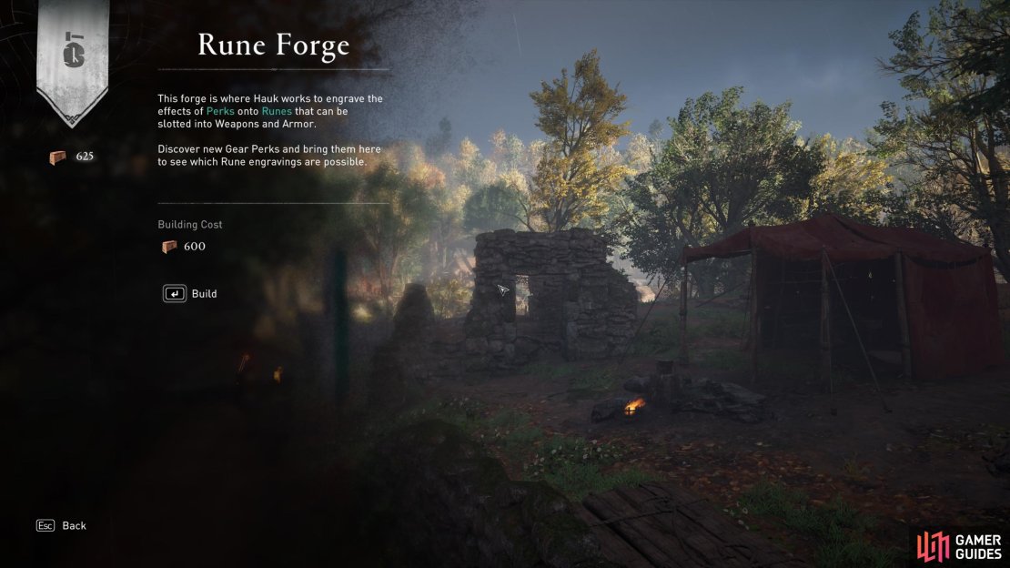 You&rsquo;ll need 600 Foreign Supplies to build the Rune Forge, which you an acquire from River Raids.