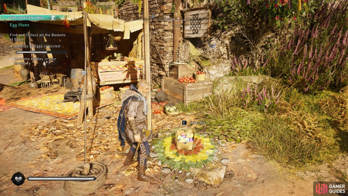 On the ground between the Fishing Hut and Reda&rsquo;s Shop.
