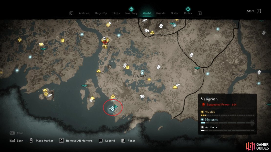 The location of the Dwarf in Distress: Felman mystery, in Vangrinn.